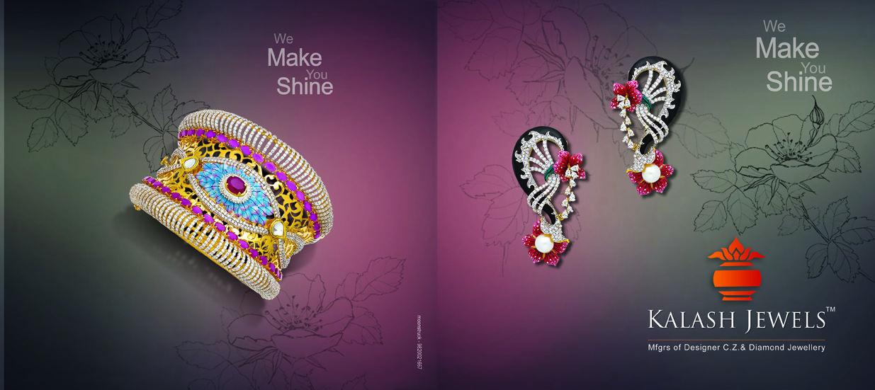 Brochures design of Kalash Jewels