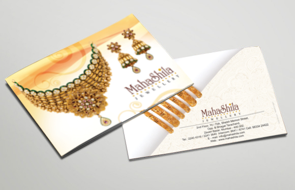 Jewellery Brochure designs of Mahashila